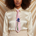 Iris Bloom Pink Statement Necktie