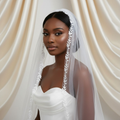 Leaf Lace Edge Bridal Veil