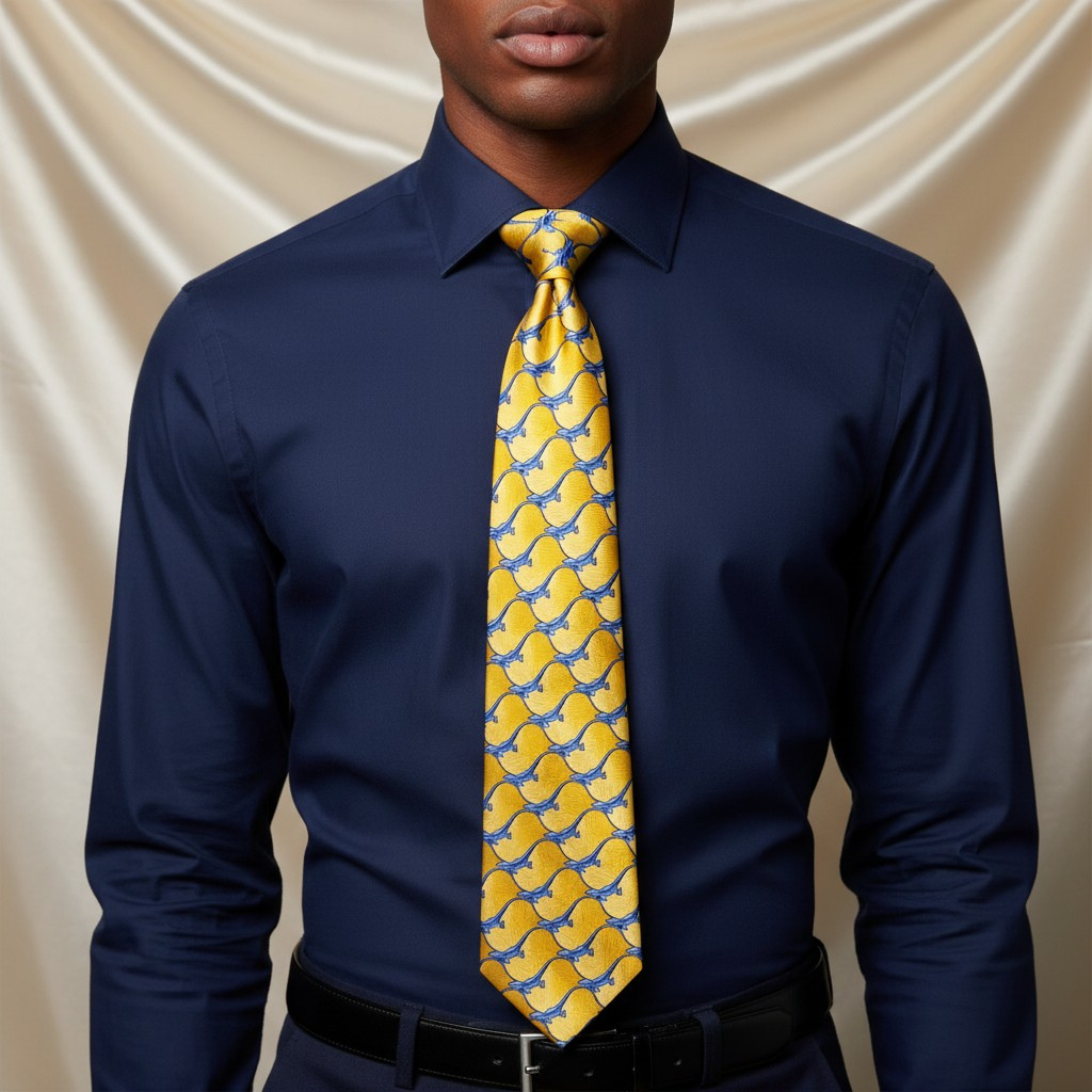 Golden Gecko Tie