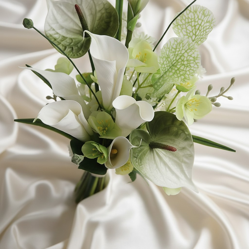 White Calla Lily Bridal Bouquet