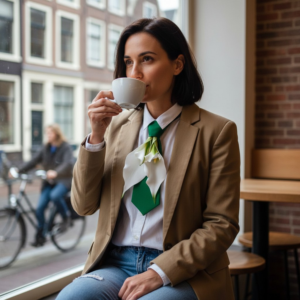 Calla Lily Statement Necktie