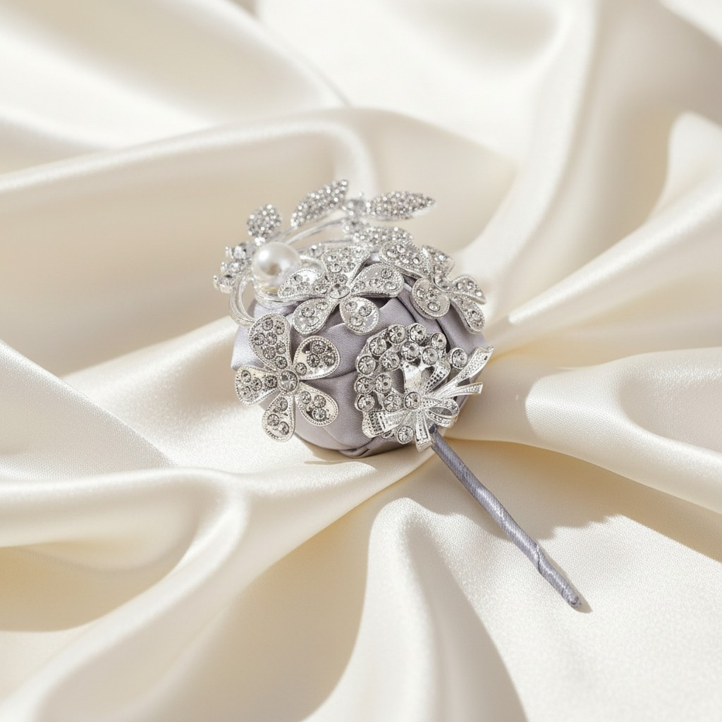 Pearl Blossom Wedding Boutonniere