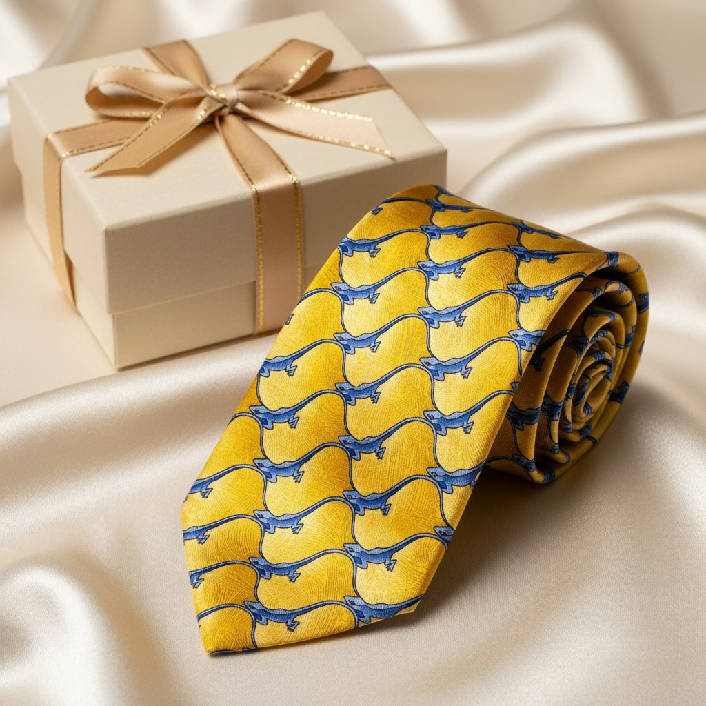 Golden Gecko Tie