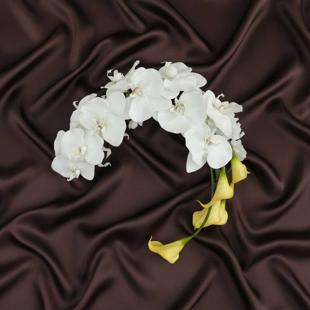 Orchid Cascade Portable Bridal Bouquet