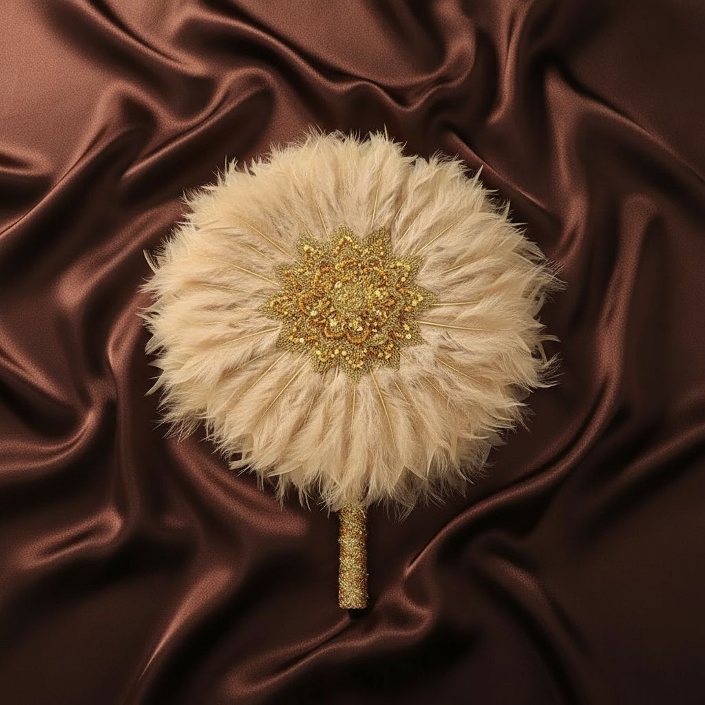 Feather Bridal Fan