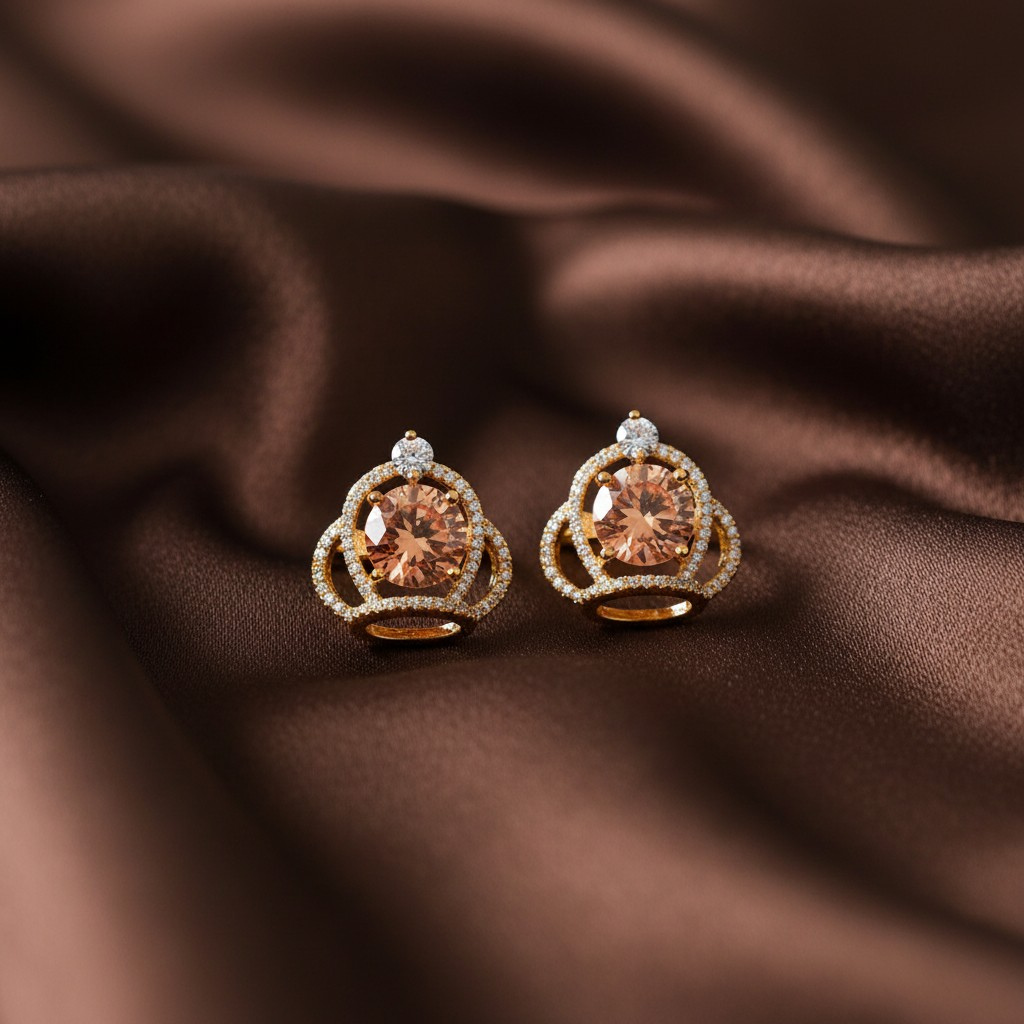 Royal Crown Zircon Cufflinks