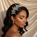 Crystal Leaf Bridal Headband