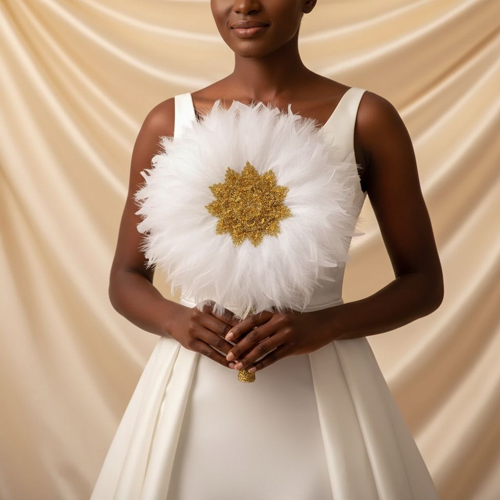 Feather Bridal Fan