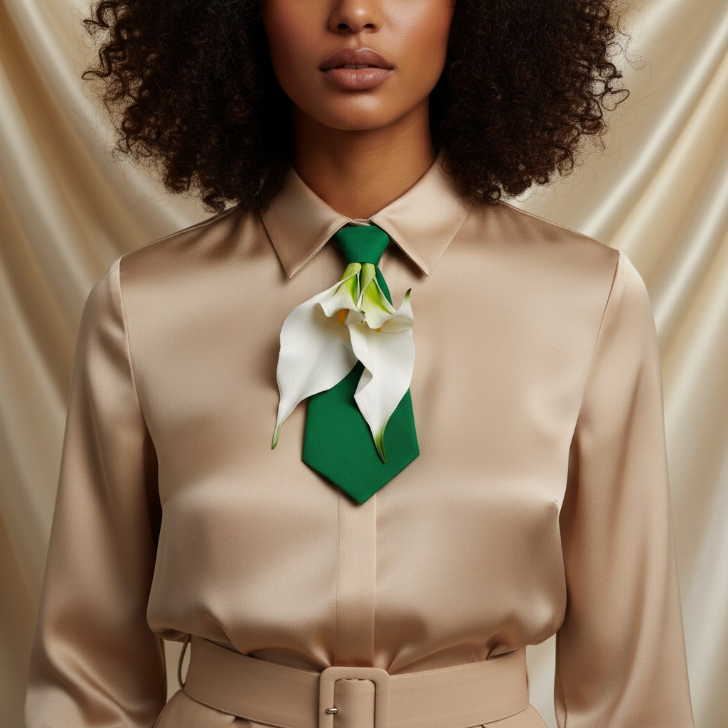 Calla Lily Statement Necktie